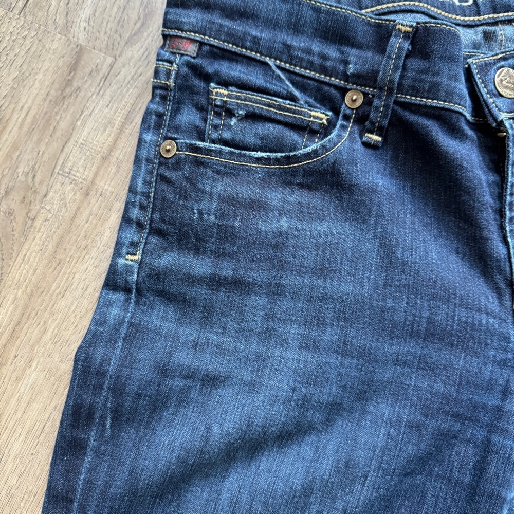 Citizens of Humanity Dark Blue Low Rise Straight Leg Jeans - Size 27 - Picture 10 of 16